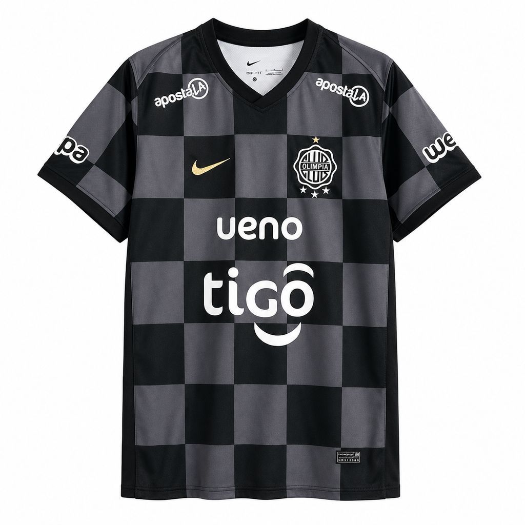 26-27 Club Olimpia Away Mens Kit Football T-Shirt AAAAJersey Wholesale Yupoo 4