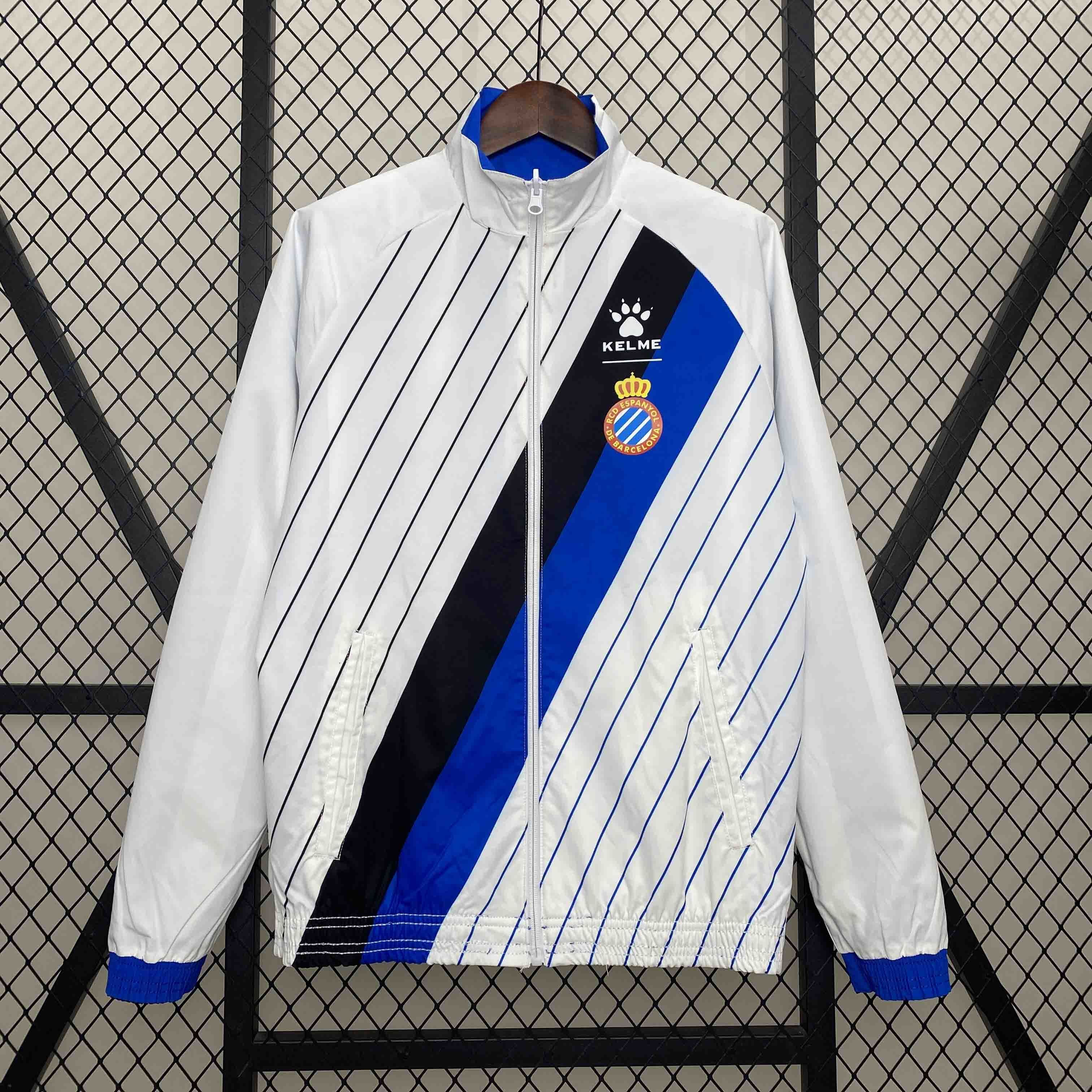 24-25 RCD Espanyol Trench Coat Reversible Windbreaker Double-Sides Jacket AAAAJersey Supplier Y 3
