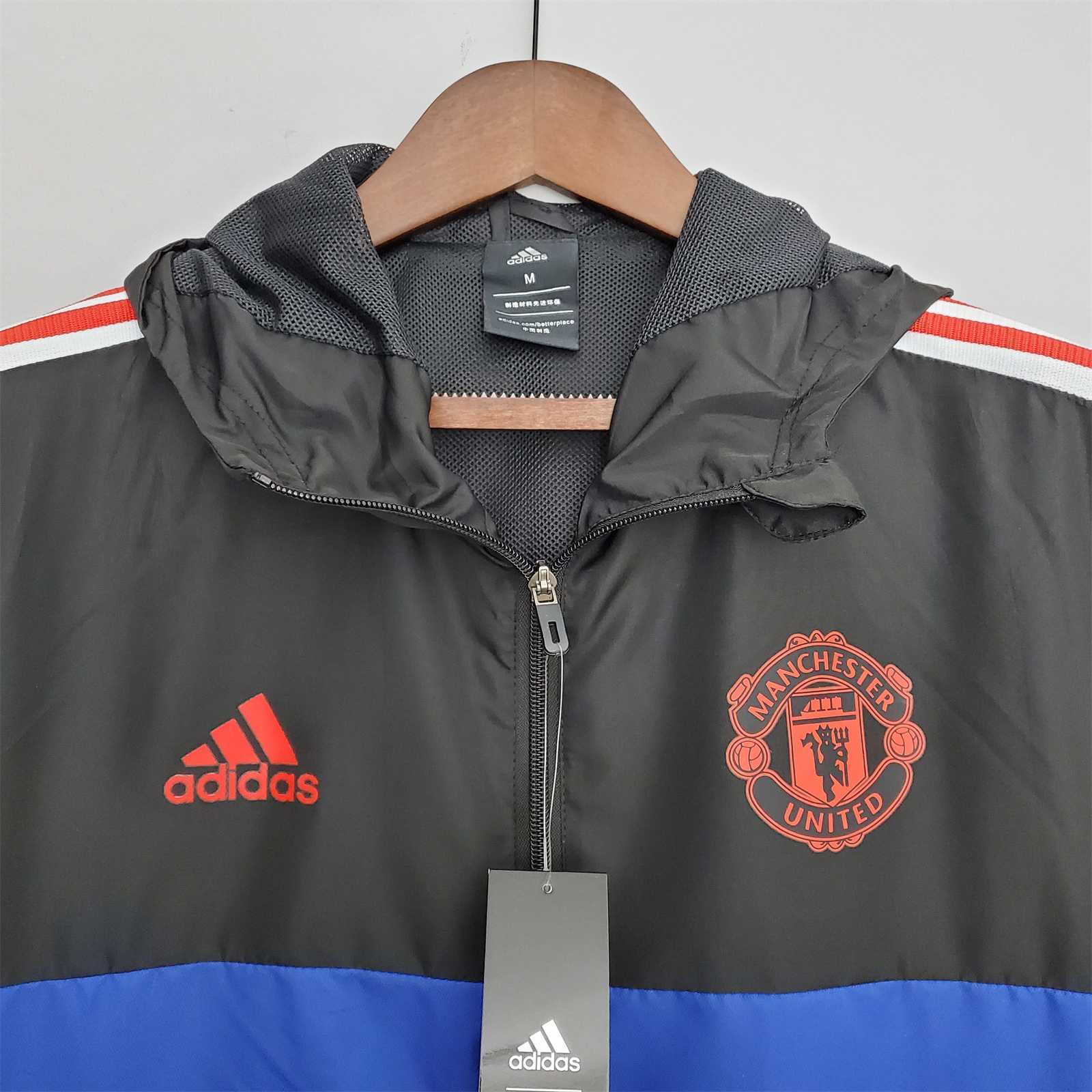 22-23 Manchester United blackblue windbreaker 4