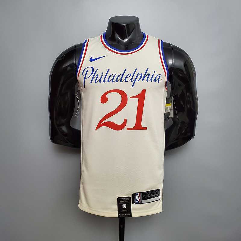 2020 Philadelphia 76ers EMBIID#21 City Limited Edition Beige