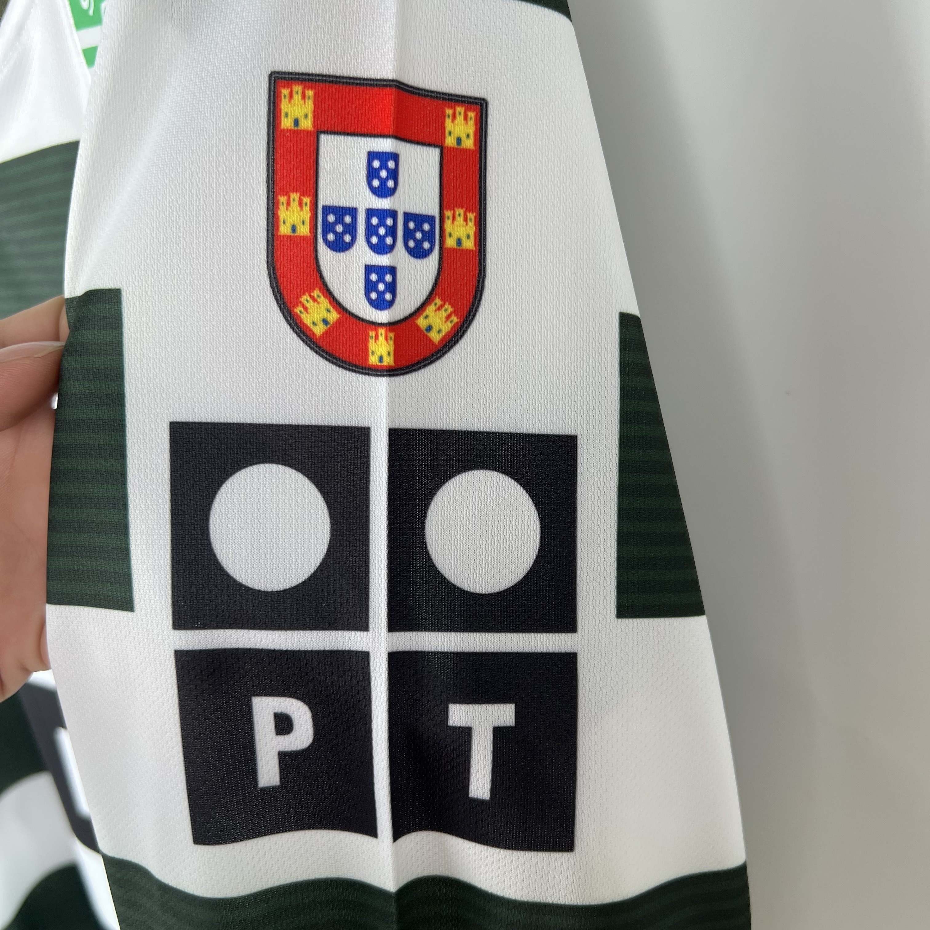 01-03 Sporting Lisbon Home Retro Kit Long Sleeve Vintage Shirt Soccer Jerseys Yupoo 7