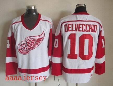 Red Wings retro ice hockey jersey M-3XL 底特律红翼队复古冰球服