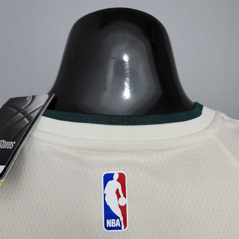 Antetokounmpo#34 Bucks Striped Off-White 2