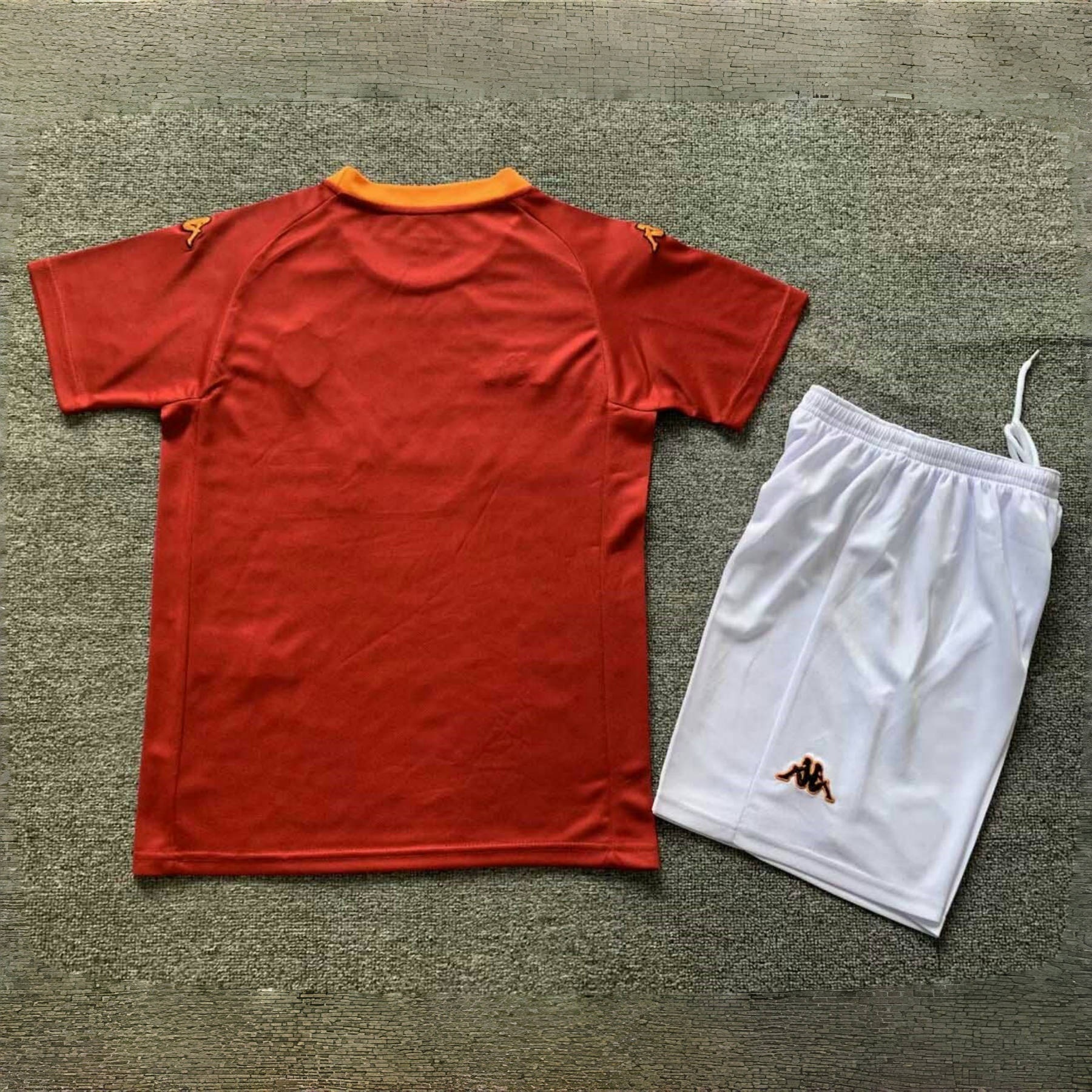 00-01 Roma Home Retro Kid Kits Youth Apparels Sport AAAAJersey Yupoo 1