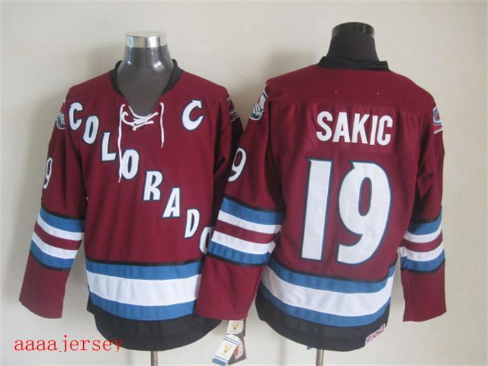 Colorado Avalanche retro ice hockey jersey M-3XL 科罗拉多雪崩队复古冰球服