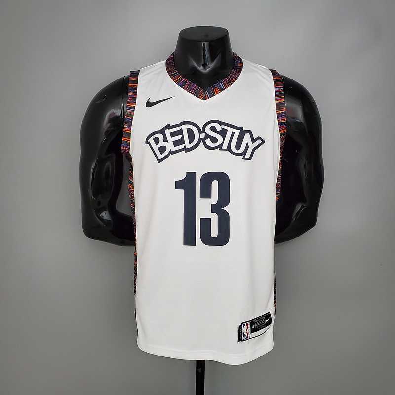 Harden #13 Brooklyn Nets City version white