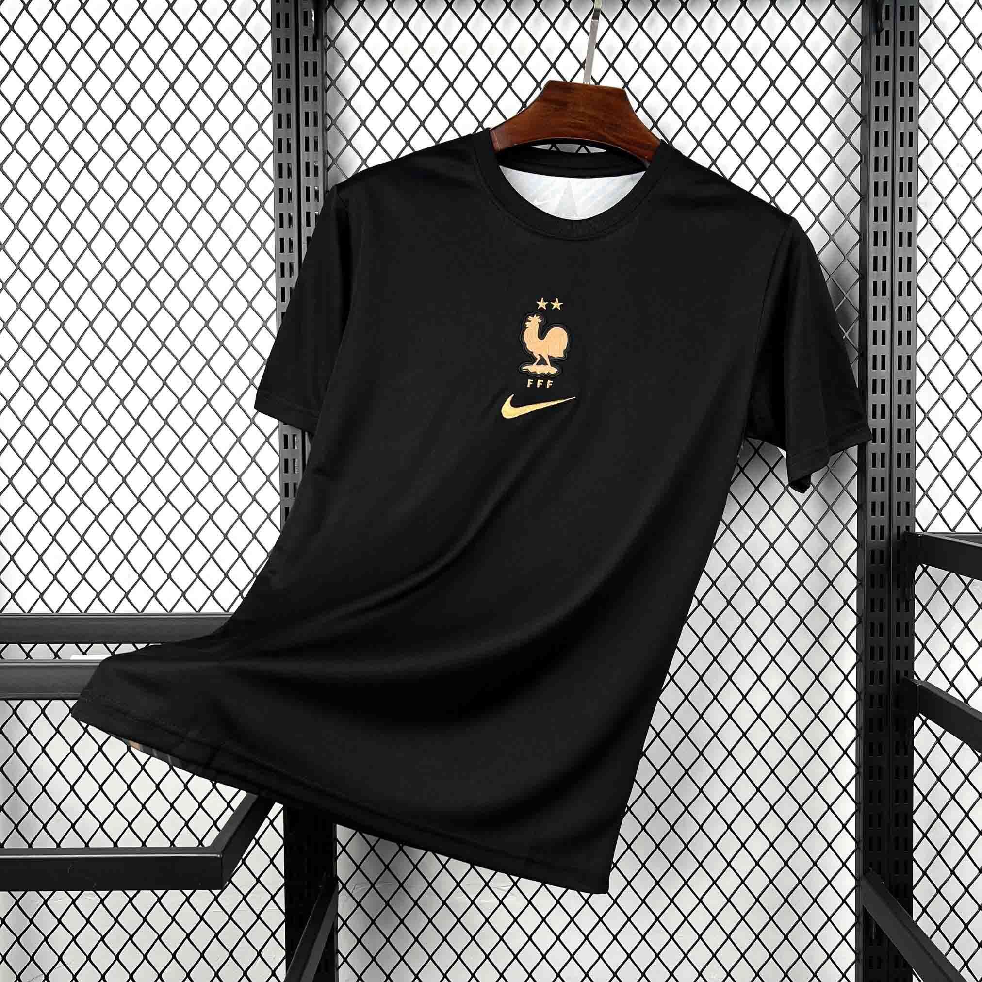 2026 France Mens Goalkeeper Kit Football Black T-Shirt AAAAJersey Supply Yupoo