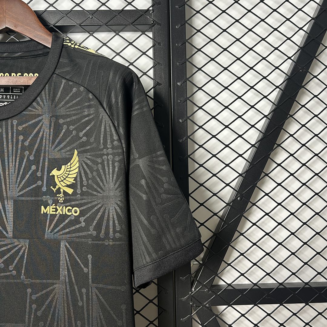 2025 Mexico Gold Jersey Black Special Edition Shirt Soccer Uniform AAAAJersey Wholesale Yupoo 5