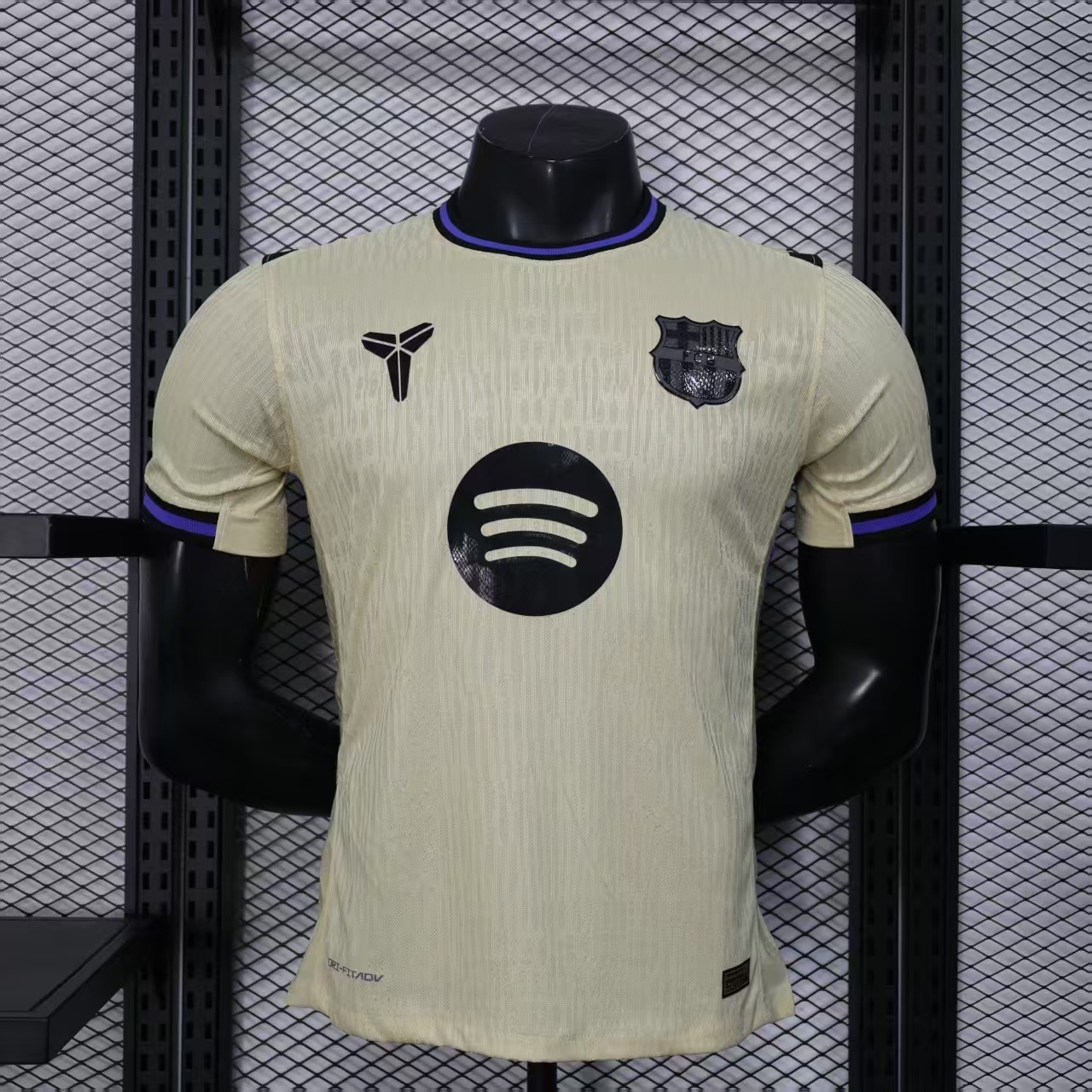 25-26 Barcelona Away Kit Football Player Version Long Sleeve Summer Shirt AAAAJersey Supply Yup