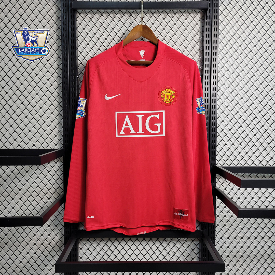 07-08 Manchester United home Long Sleeve