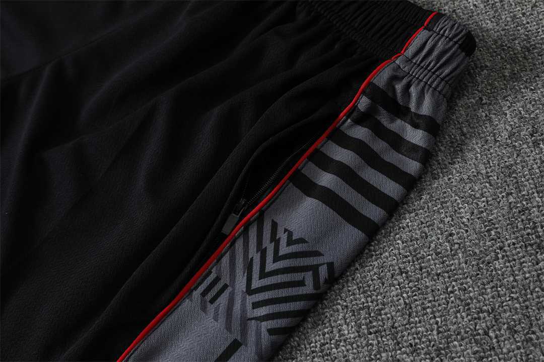 22-23 AC Milan Training Suit Short Sleeve Kit Grey 5