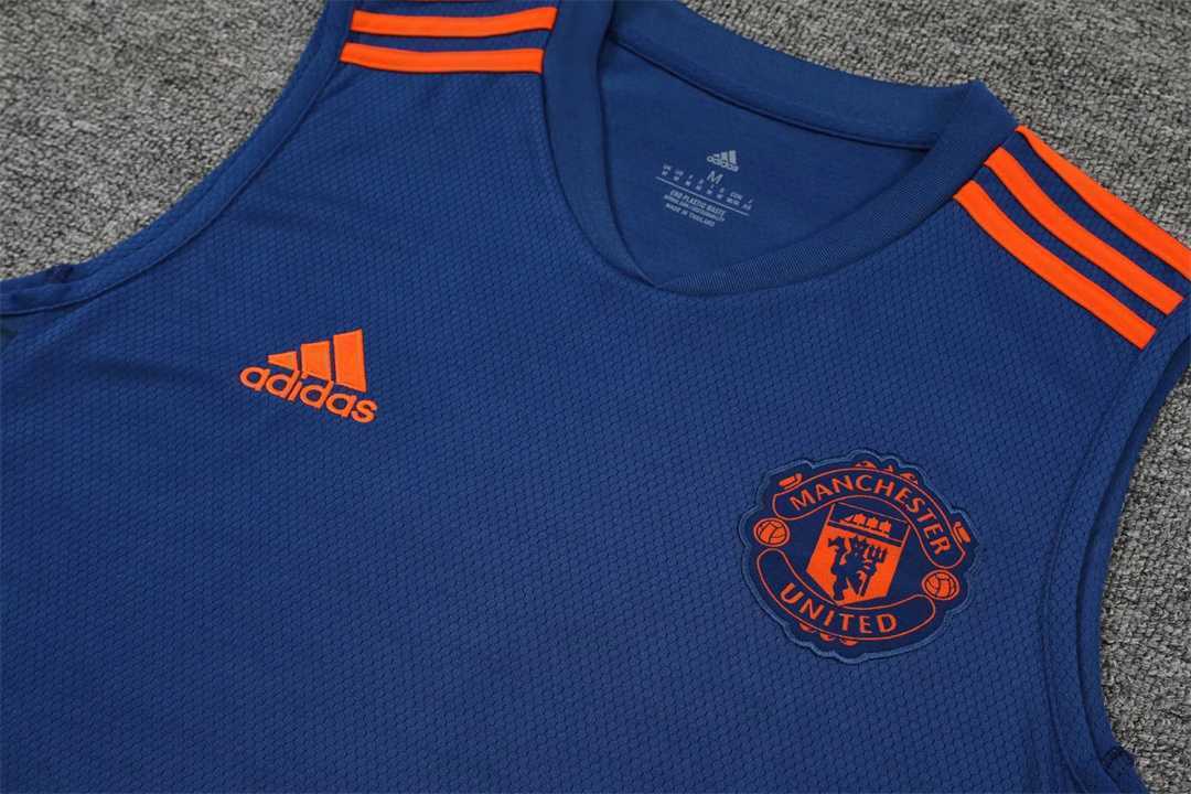22-23 Manchester United vest training suit kit navy blue 8