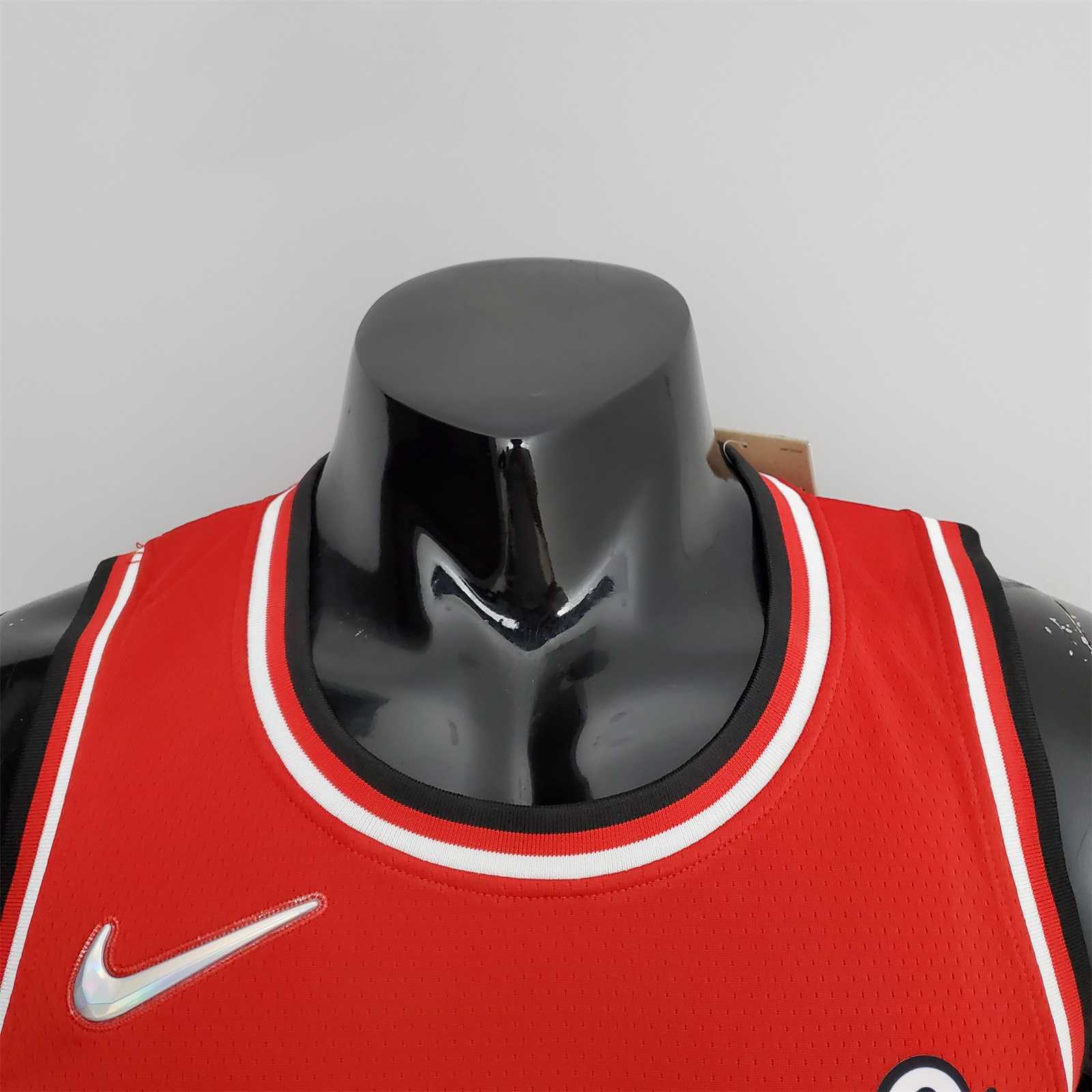 75th Anniversary 2022 Season Chicago Bulls JDRDAN#23 City Edition Red NBA Jersey 6