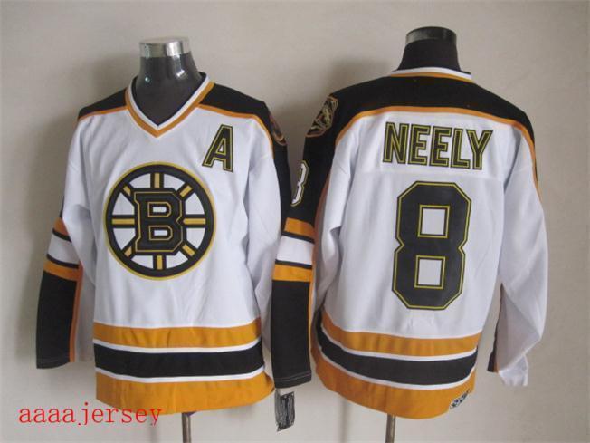 Boston Bruins retro ice hockey jersey M-3XL 波士顿棕熊队复古冰球服 5