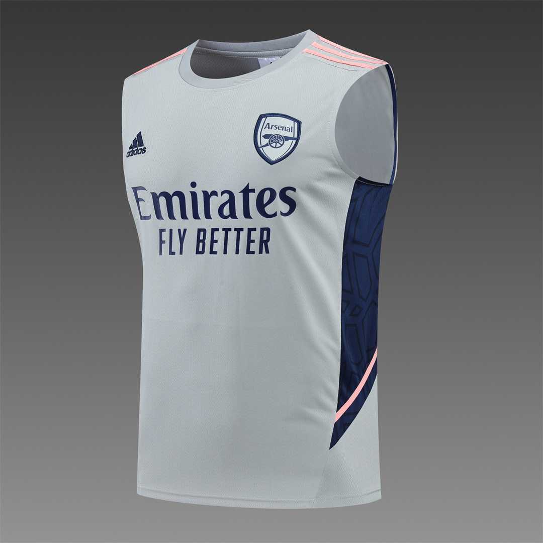 22-23 Arsenal vest training suit kit Grey 12