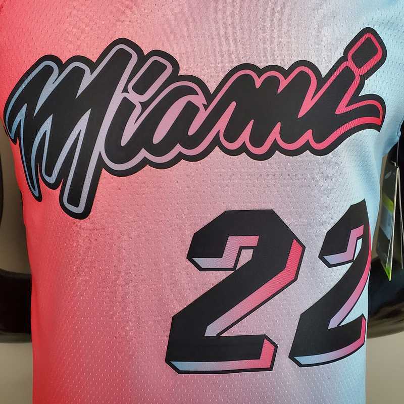 New Miami Heat BUTLER #22 City Edition Pink Blue Gradient Color 5