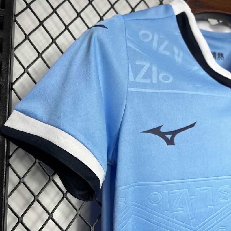 24-25 Lazio Home Kid Kits Youth Apparels Football AAAAJersey Yupoo 3