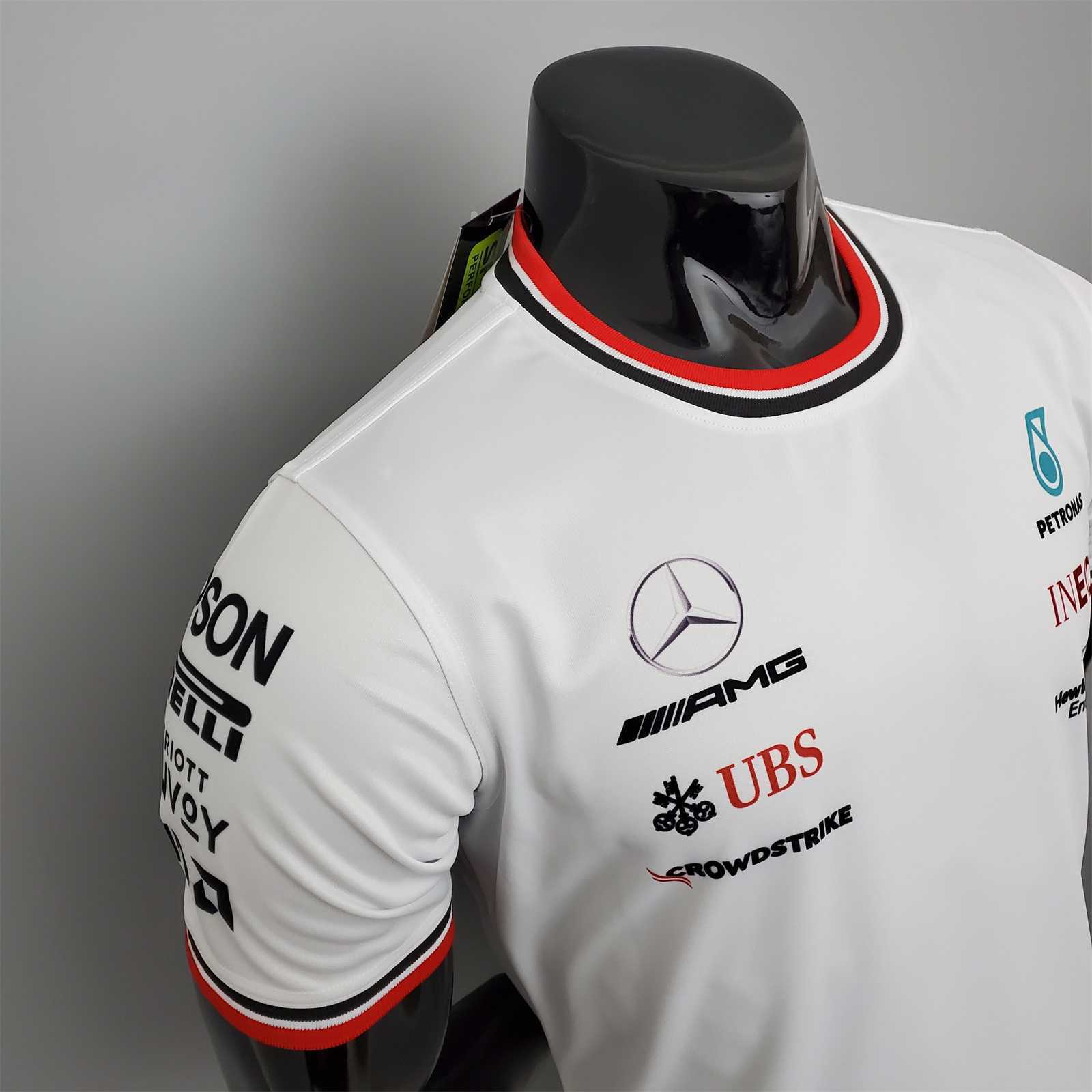 F1 Formula One racing suit; Mercedes White 8
