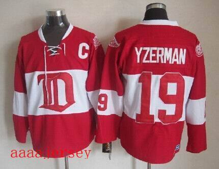 Red Wings retro ice hockey jersey M-3XL 底特律红翼队复古冰球服 1