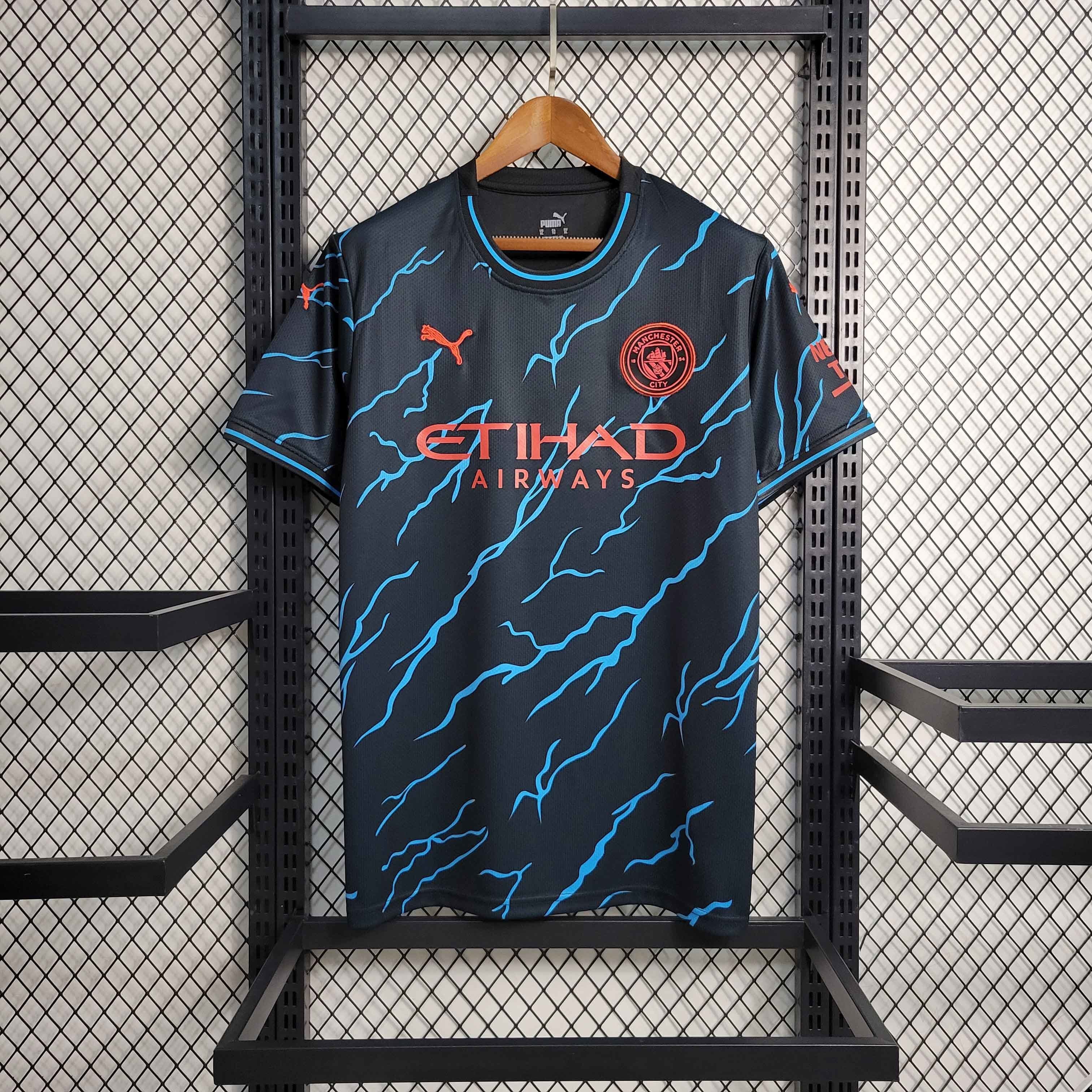 23-24 Manchester City Third away size S-4XL Soccer Jerseys