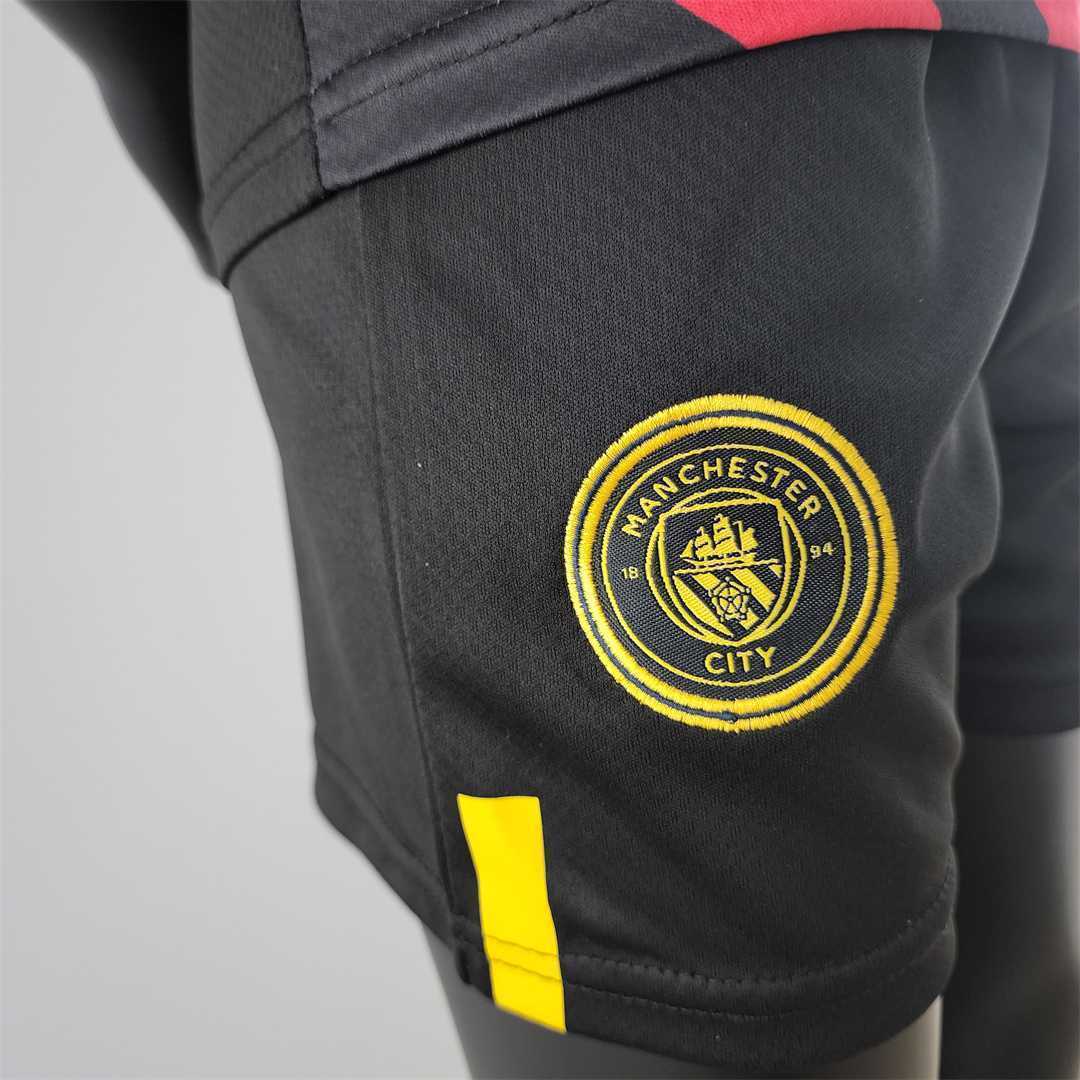 22-23 Manchester City away kids kit 6