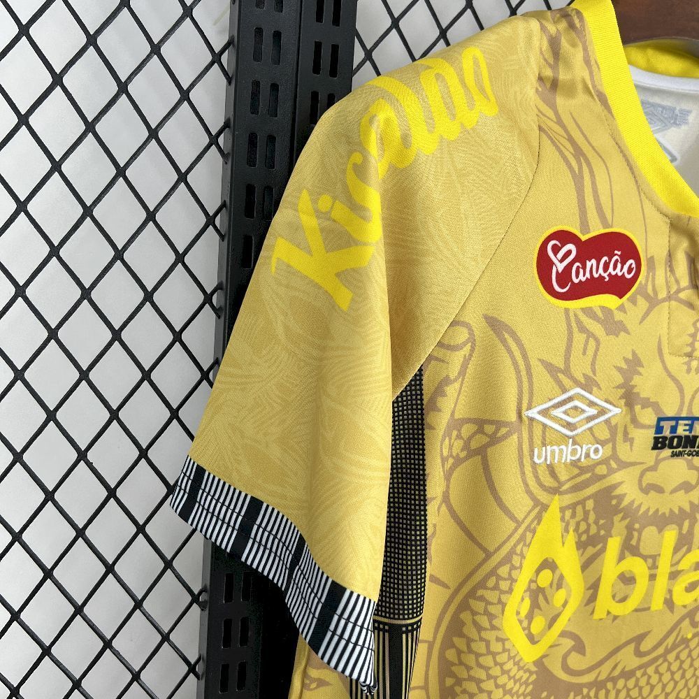 25-26 Santos Yellow Dragon Pattern Kit Special Edition Soccer AAAAJersey Yupoo S-2XL 5