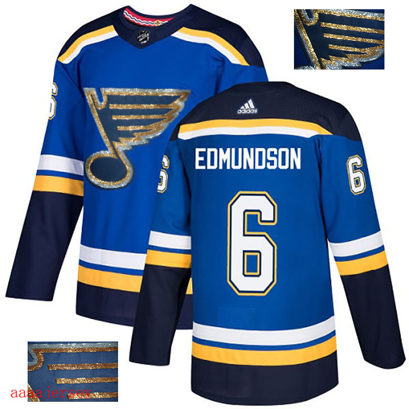 2018 St. Louis Blues ice hockey jersey M-3XL 圣路易蓝调队时尚亮片款冰球服 20