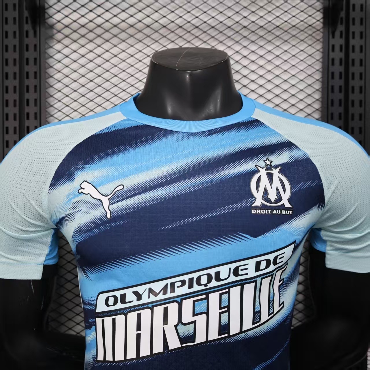 25-26 Marseille blue training jersey Kit Player Version Shirt AAAAJersey Supply Yupoo 4
