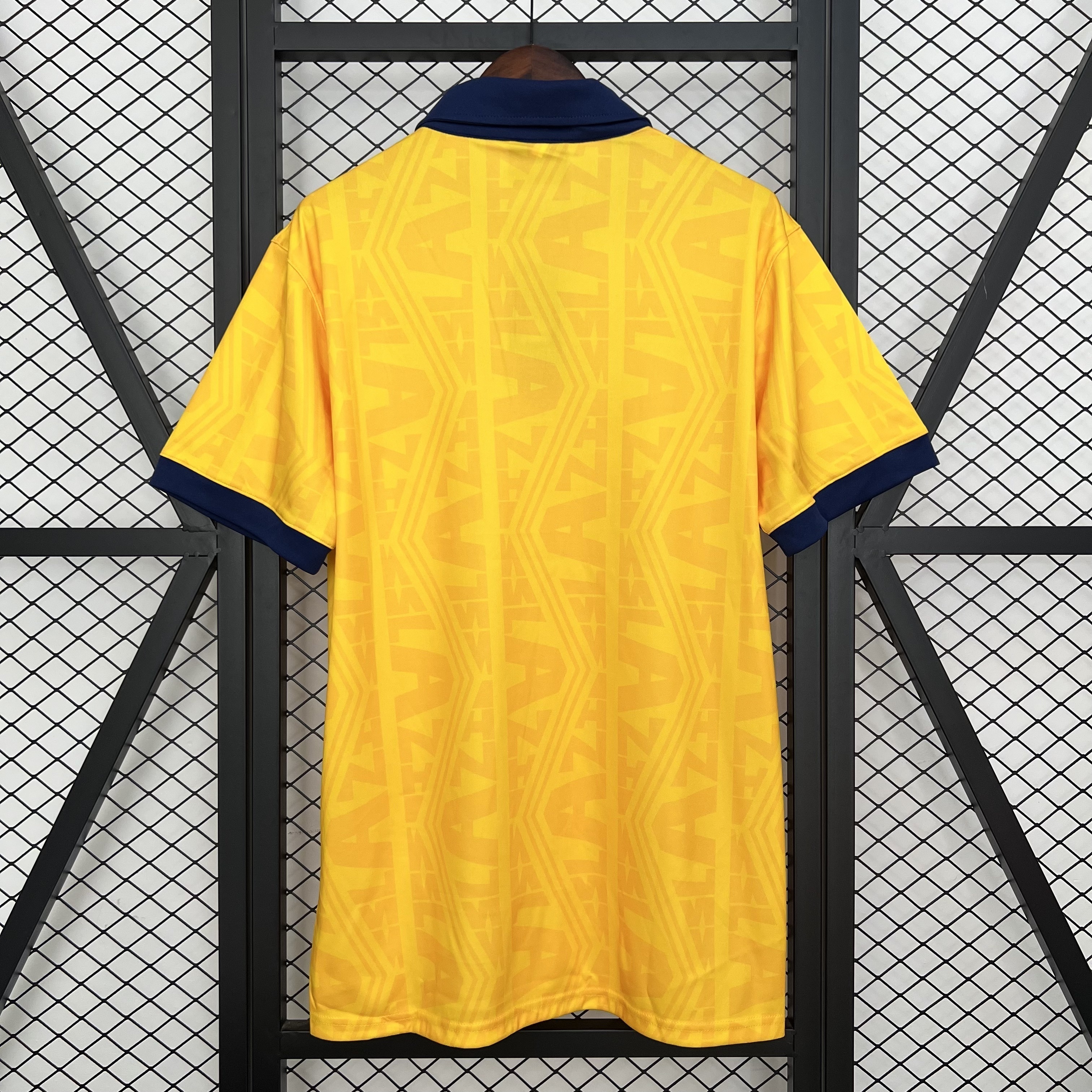 91-92 Lazio Away Yellow Retro Kit Vintage Shirt AAAAJersey Dropship Yupoo 3