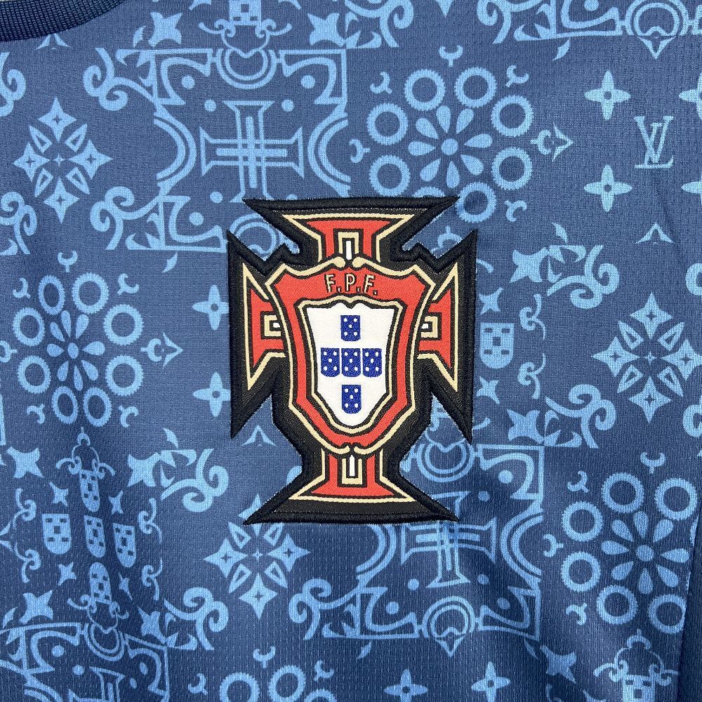 2025 Portugal LV Co-Branded Edition Football T-Shirt AAAAJersey Supplier Yupoo 3