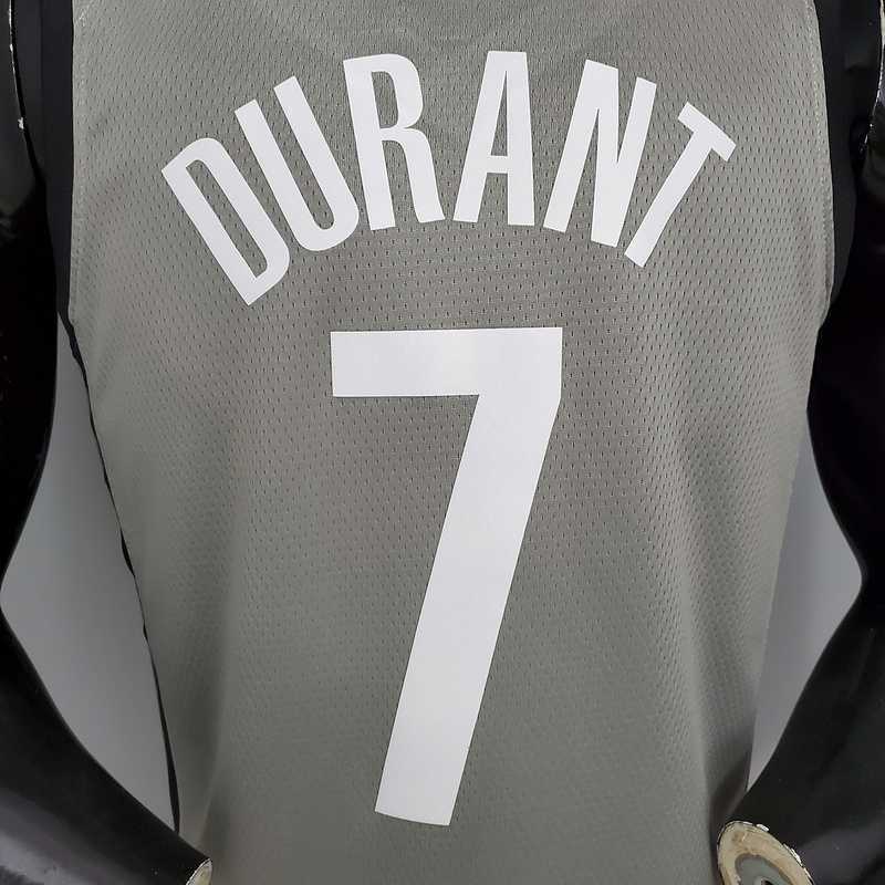 Durant #7 Brooklyn Nets City Edition Gray 1