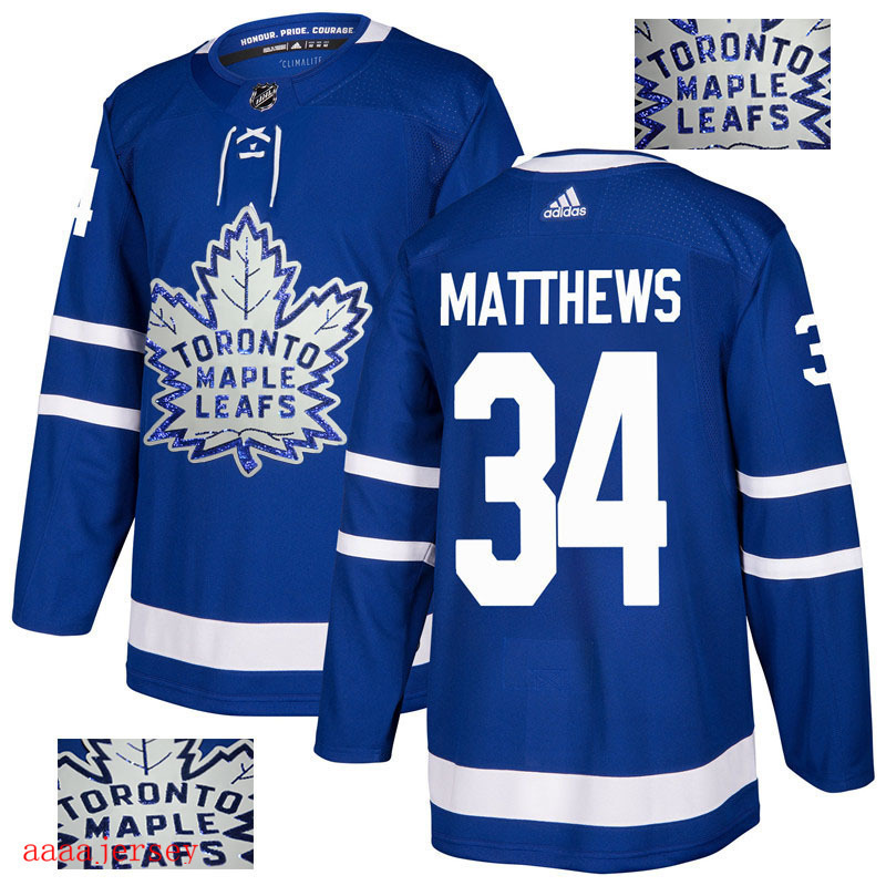 2018 Toronto Maple Leafs ice hockey jersey M-3XL 多伦多枫叶队时尚亮片款冰球服 16