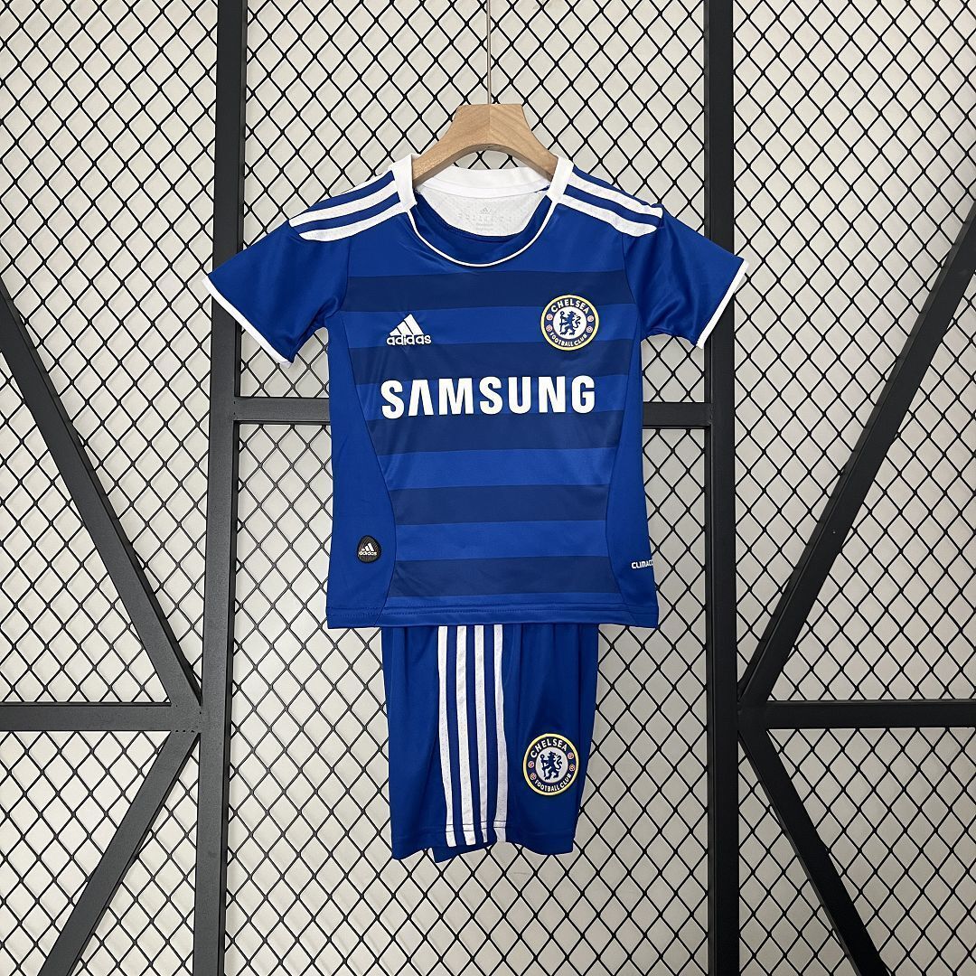 11-12 Chelsea Home Kids Retro Kits Children Shirt Football Jerseys Yupoo