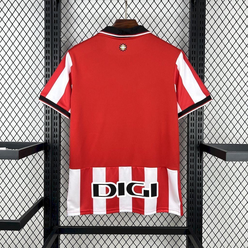 25-26 Athletic Bilbao Home T-Shirt Football Apparels Soccer AAAAJersey Yupoo 3