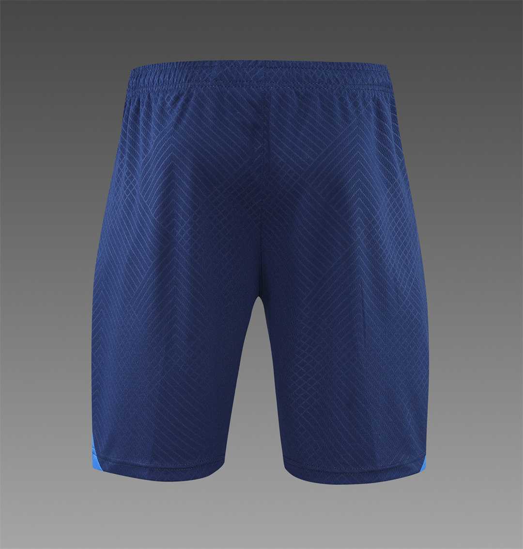 2022 France Training Suit Short Sleeve Kit White Blue 4