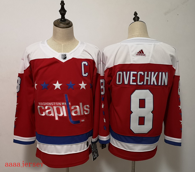 Washington Capitals ice hockey jersey M-3XL 华盛顿首都队冰球服 2