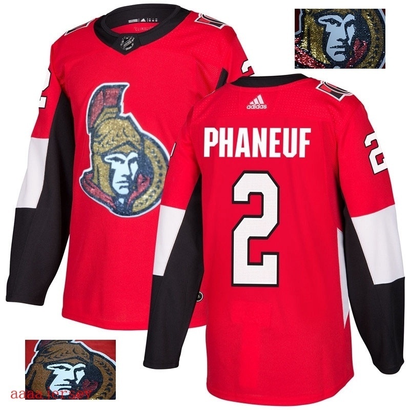 2018 Ottawa Senators ice hockey jersey M-3XL 渥太华参议员队时尚亮片款冰球服