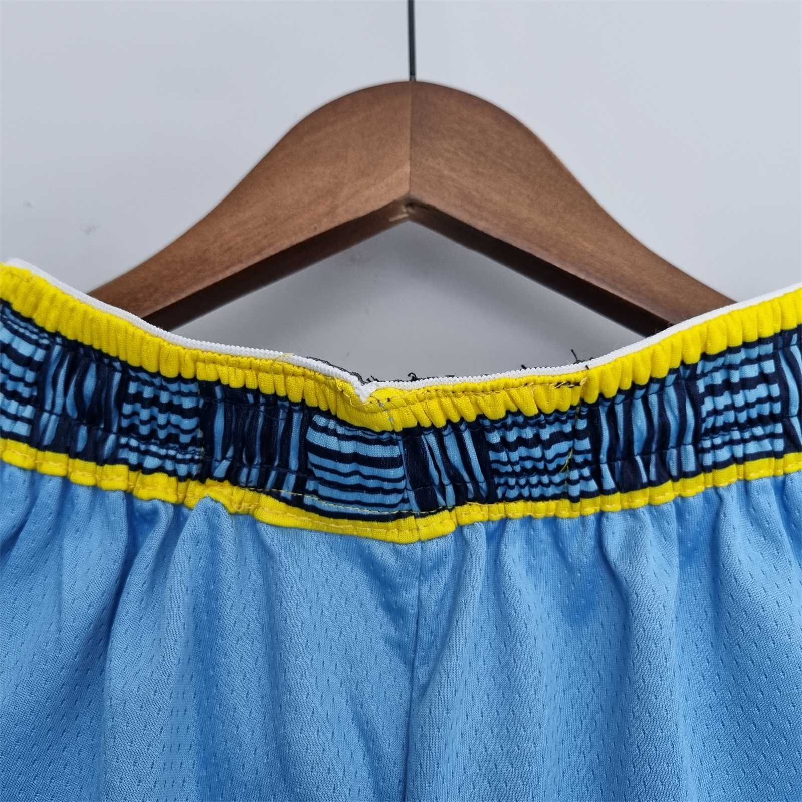 75th Anniversary Memphis Grizzlies Jordan Edition Blue Shorts NBA 1