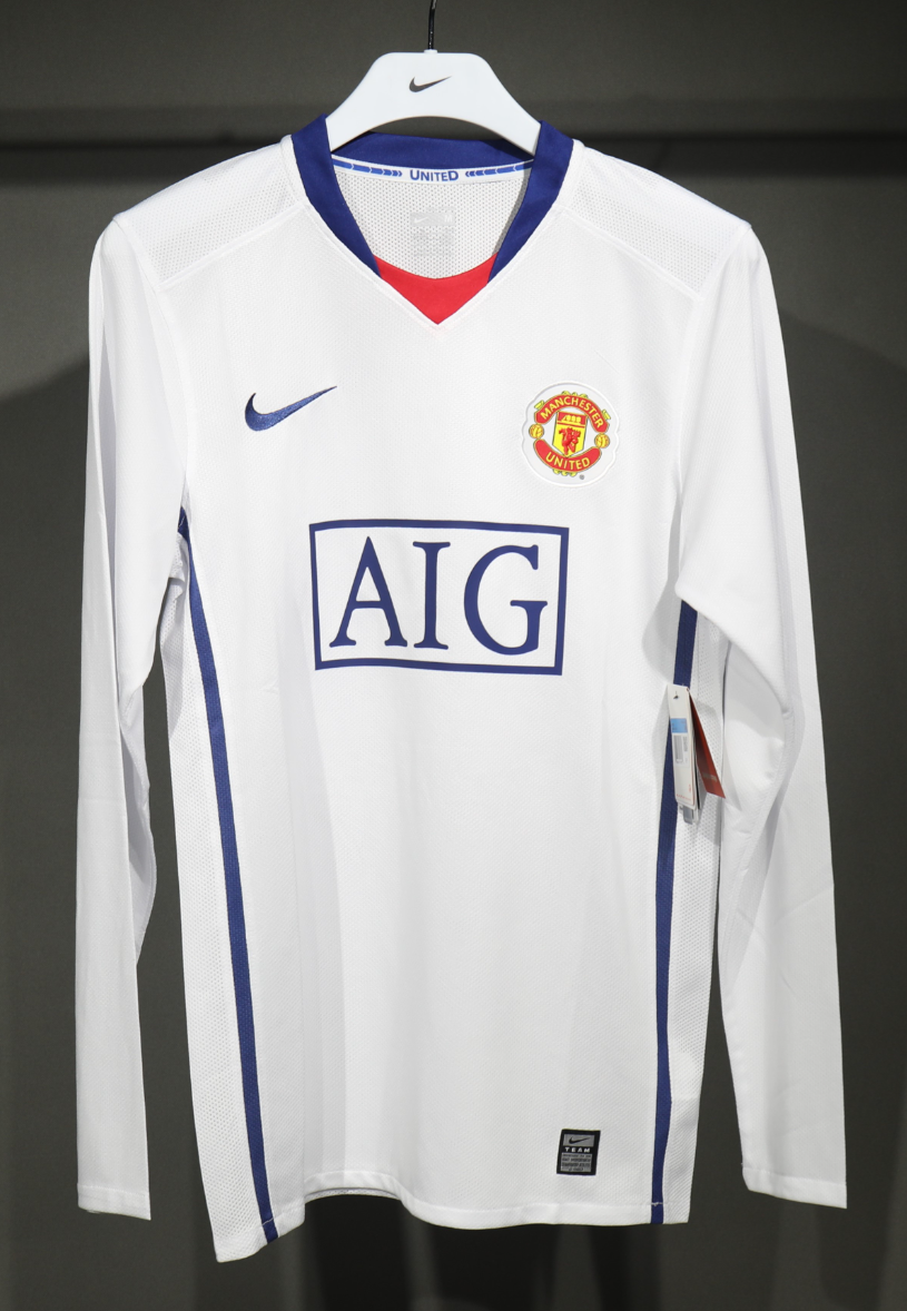08-09 Manchester United Away Retro Kit Vintage Player Version Best Shirt AAAAJersey Dropship Yu 6