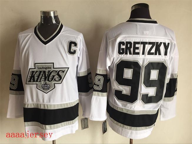Los Angeles Kings retro ice hockey jersey M-3XL 洛杉矶国王队复古冰球服 2