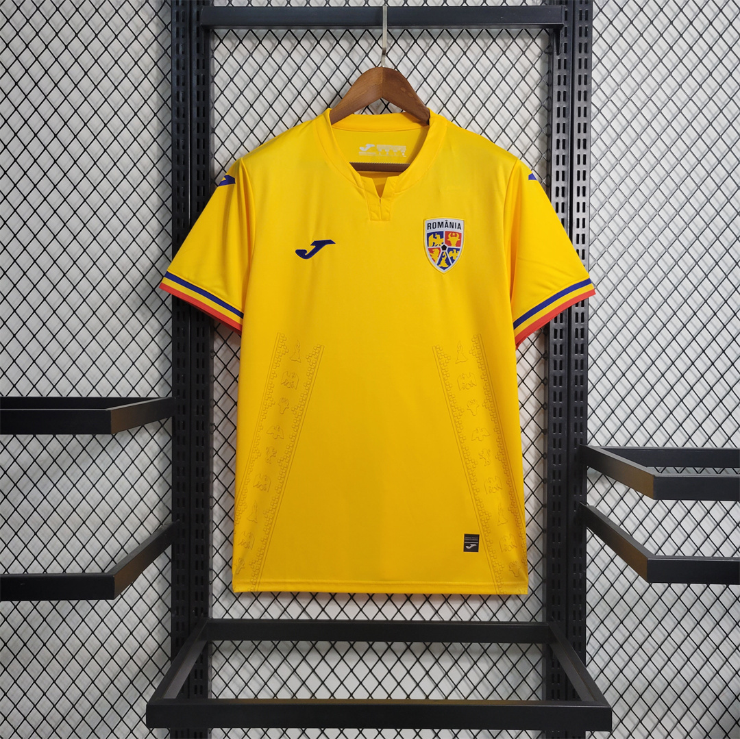 2024 Romania Home Kit UEFA Euro Shirt Best Jerseys Supplier
