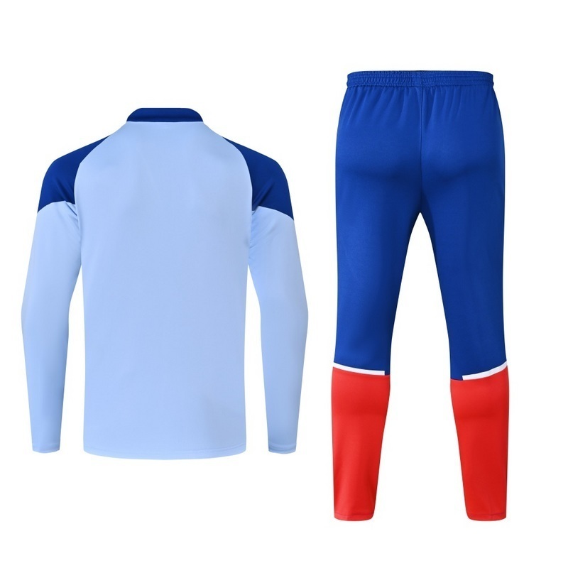 23-24 Chivas Guadalajara Training Suite Blue Long Sleeve Kits Cheap Jerseys Yupoo 3