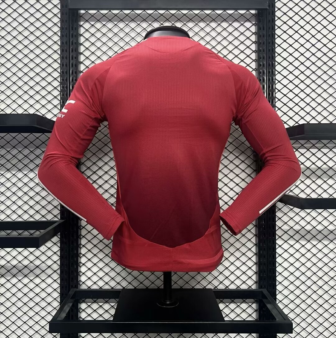 24-25 Manchester United Home Long Sleeve Kit Player Version Shirt AAAAJersey Supplier Yupoo 2