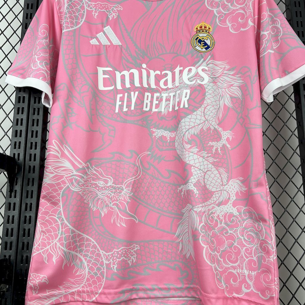 25-26 Real Madrid Pink Dragon Special Edition Shirt AAAAJersey Dropship Yupoo 5