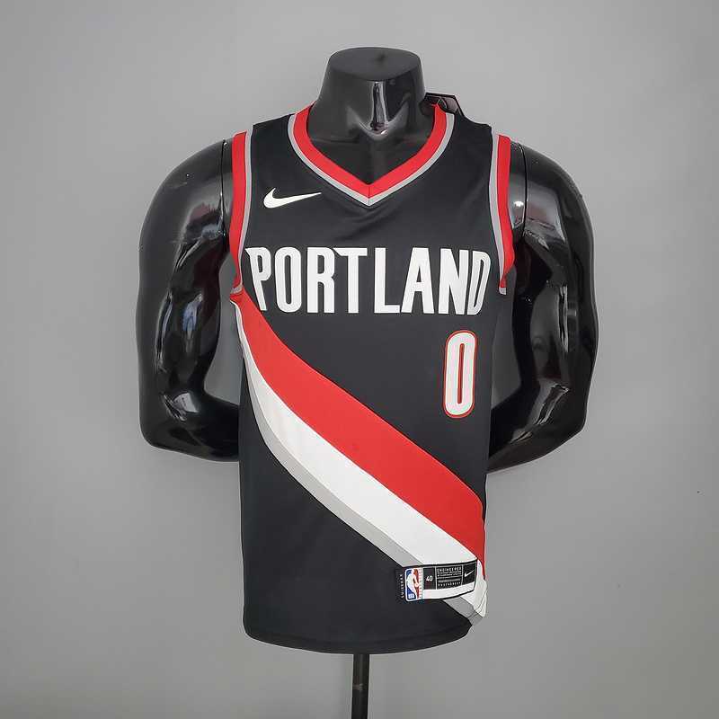 2021 LILLARD#0 Trail Blazers Home black