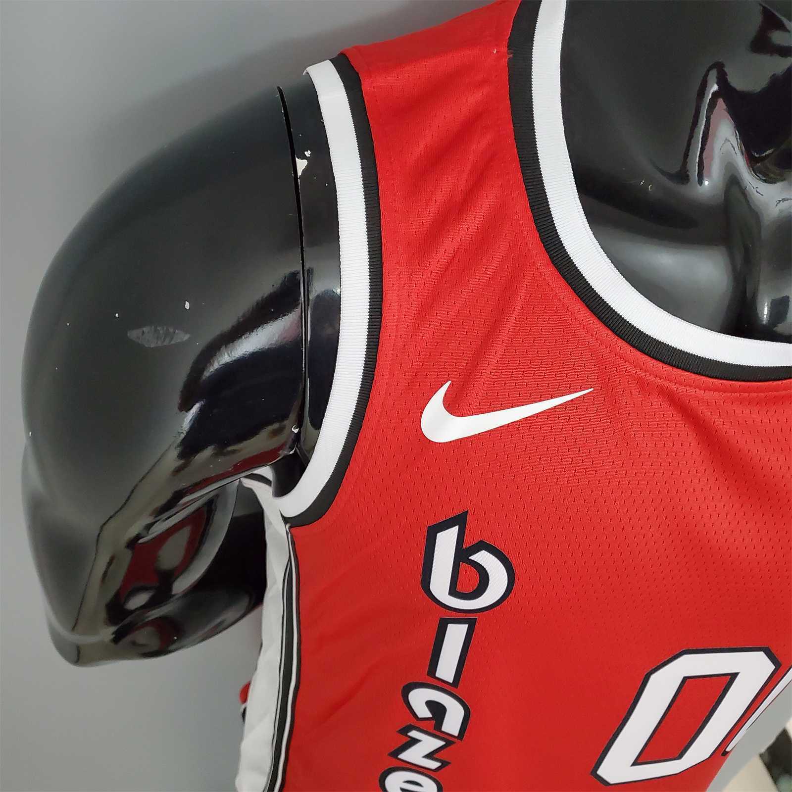 ANTHONY#00 Trail Blazers Retro Red 2