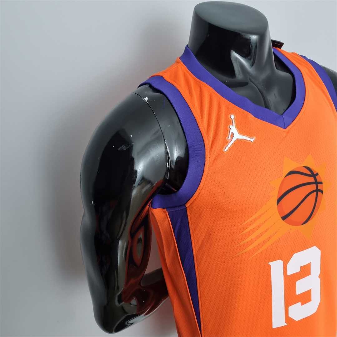 75th Anniversary NASH#13 Phoenix Suns Jordan Theme Orange NBA Jersey 2