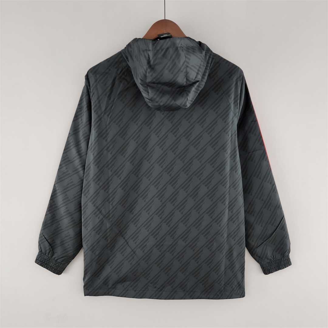 22-23 Flamengo Windbreaker Black Red Edge 5