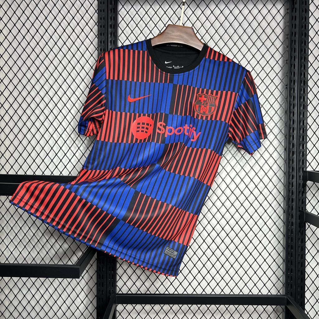 24-25 Barcelona Pre-Match Shirt Soccer Uniforms Soccer AAAAJersey Yupoo 5