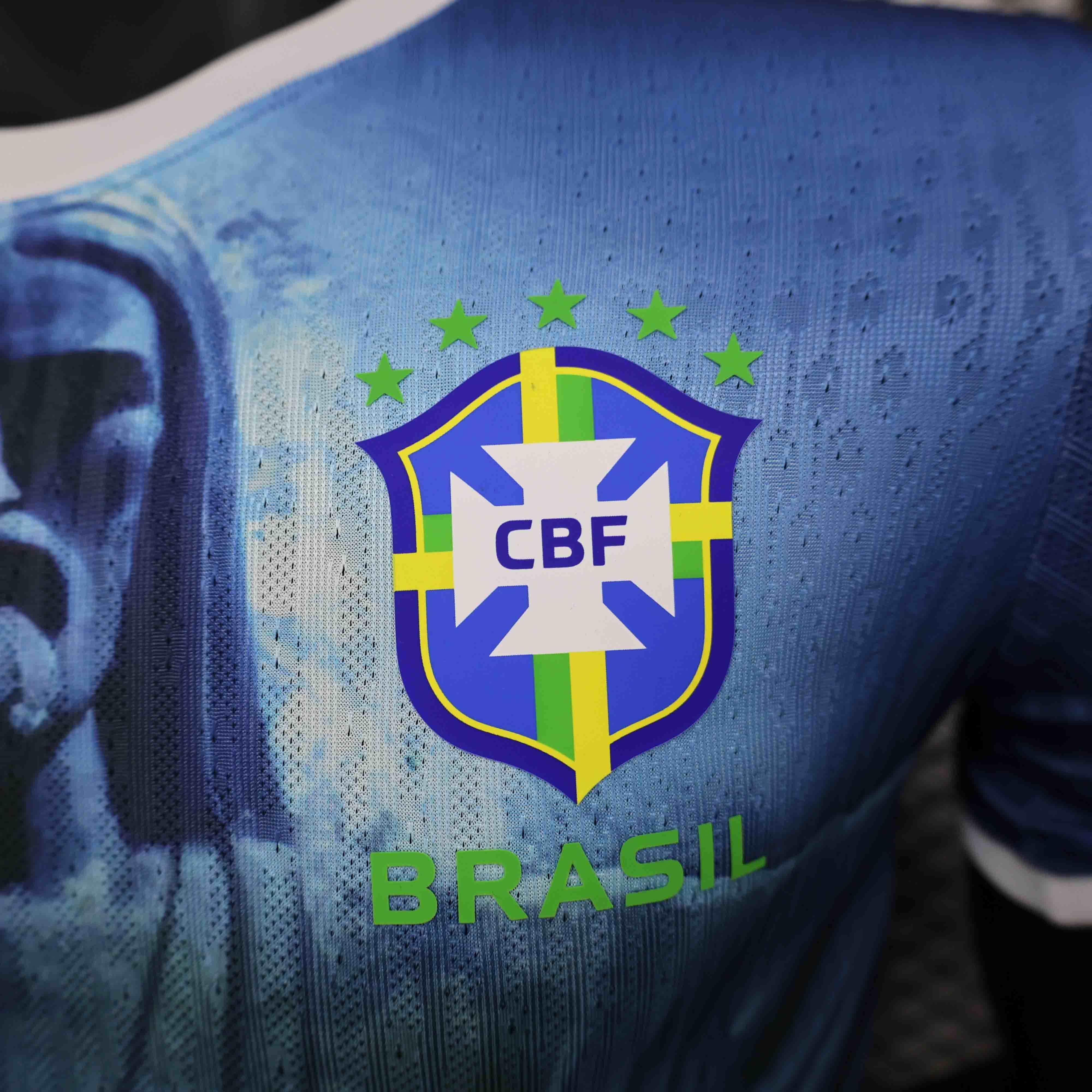 2024 Brazil Jesus Blue Special Edition Player Version Shirt AAAAJersey Supplier Yupoo 4
